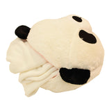 Panda Throw Cushion Pillow with  Youth Size Soft Black Fleece Blanket for Travel & Home - B7PA