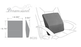 Memory Foam Lumbar Posture Aid Back Support Cushion for Office Home & Car - BC2