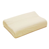 Premium Brazilian Natural Latex Contour Cervical Pillow with 100% Percale Cotton Cover