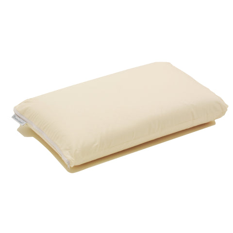 Premium Brazilian Natural Latex Classic Shape Cervical Pillow with 100% Percale Cotton Cover - FIRM