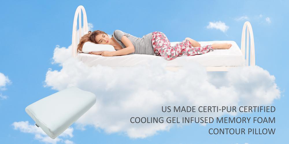 US Made Contour Memory Foam Pillow